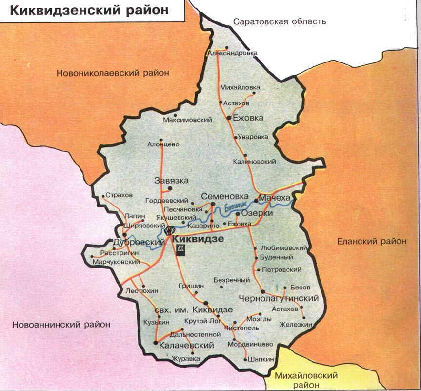 Подробная карта калачевского района волгоградской области подробная